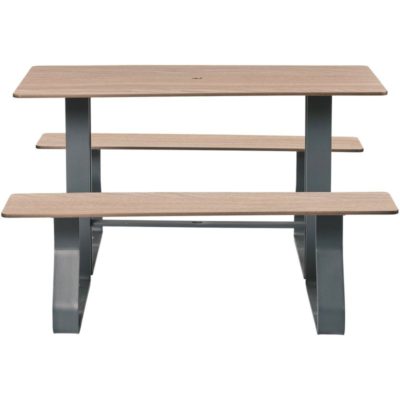 Table Hysope avec assises en compact