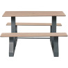Table Hysope avec assises en compact