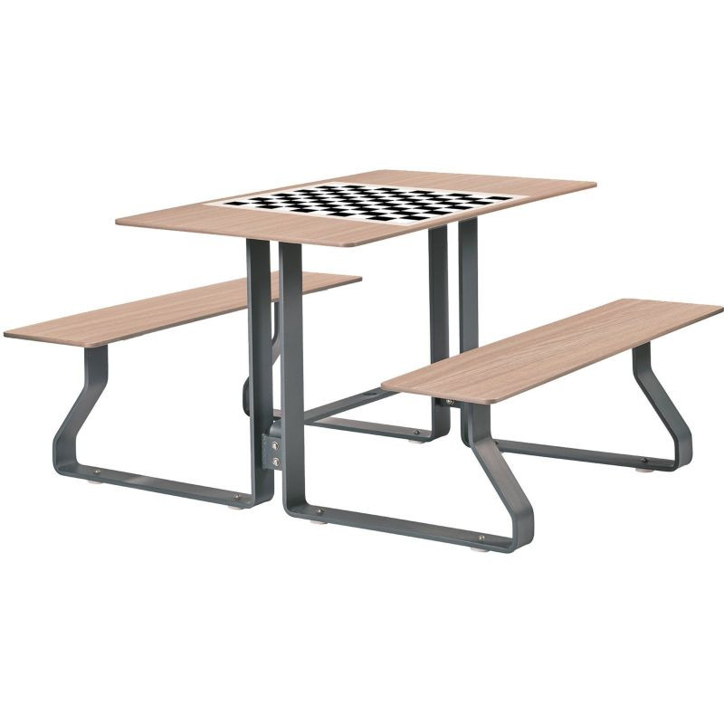 Table Hysope avec assises en compact