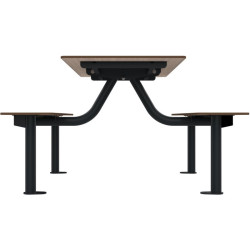 Table pique nique Buton avec banc Moka