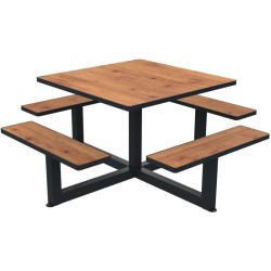 Table de pique nique avec option trou parasol Orpin