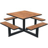Table de pique nique avec option trou parasol Orpin