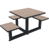 Table de pique nique avec option trou parasol Orpin