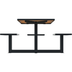 Table de pique nique avec option trou parasol Orpin