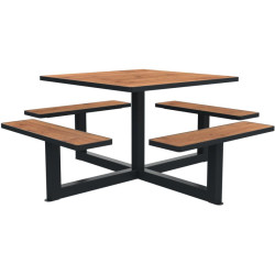 Table de pique nique avec option trou parasol Orpin