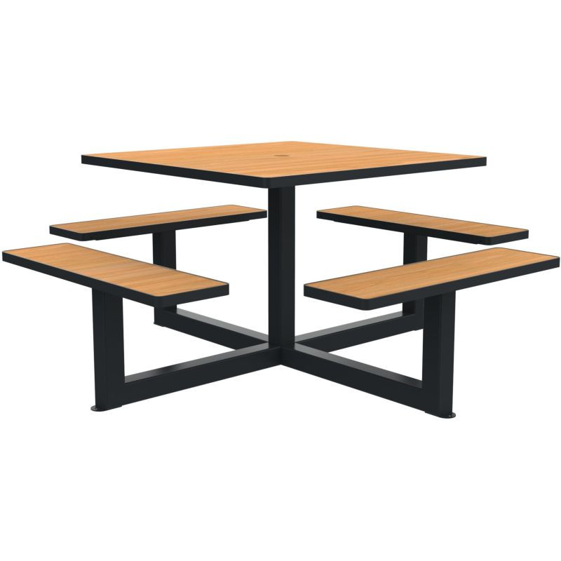 Table de pique nique avec option trou parasol Orpin