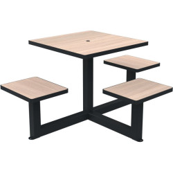 Table de pique nique avec option trou parasol Orpin