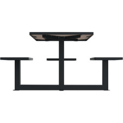 Table de pique nique avec option trou parasol Orpin