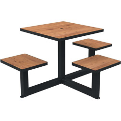 Table de pique nique avec option trou parasol Orpin