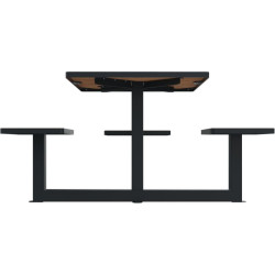 Table de pique nique avec option trou parasol Orpin