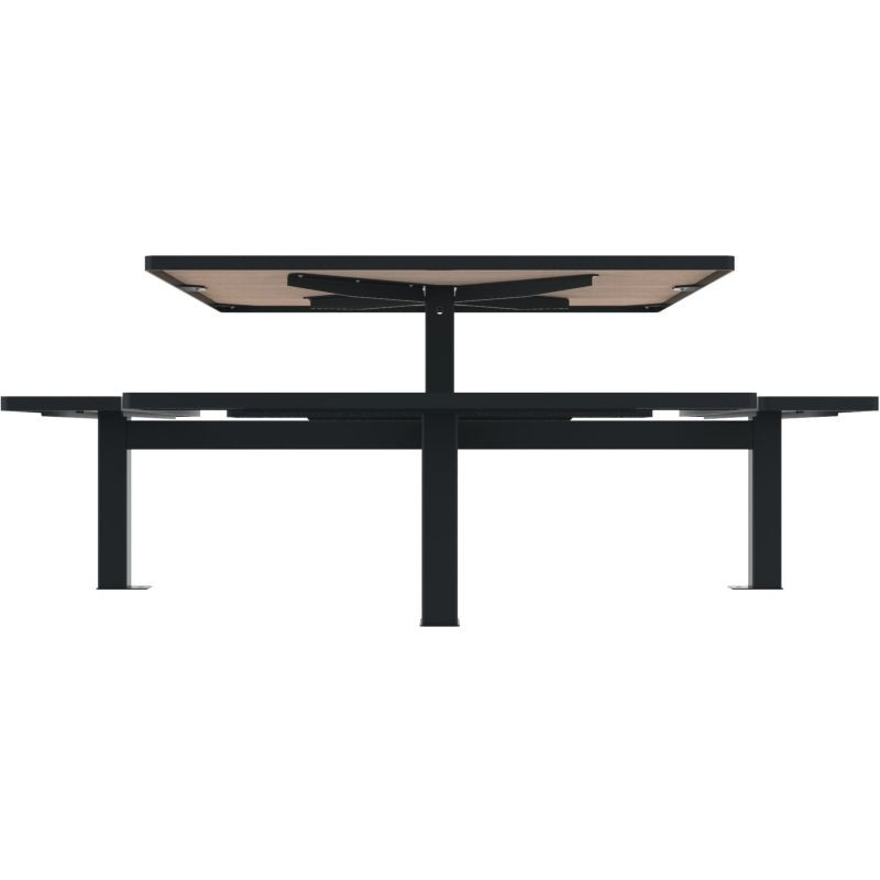 Table Orpin et assises en HPL  avec option trou de parasol