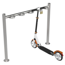 Support 5 trottinettes sur pied
