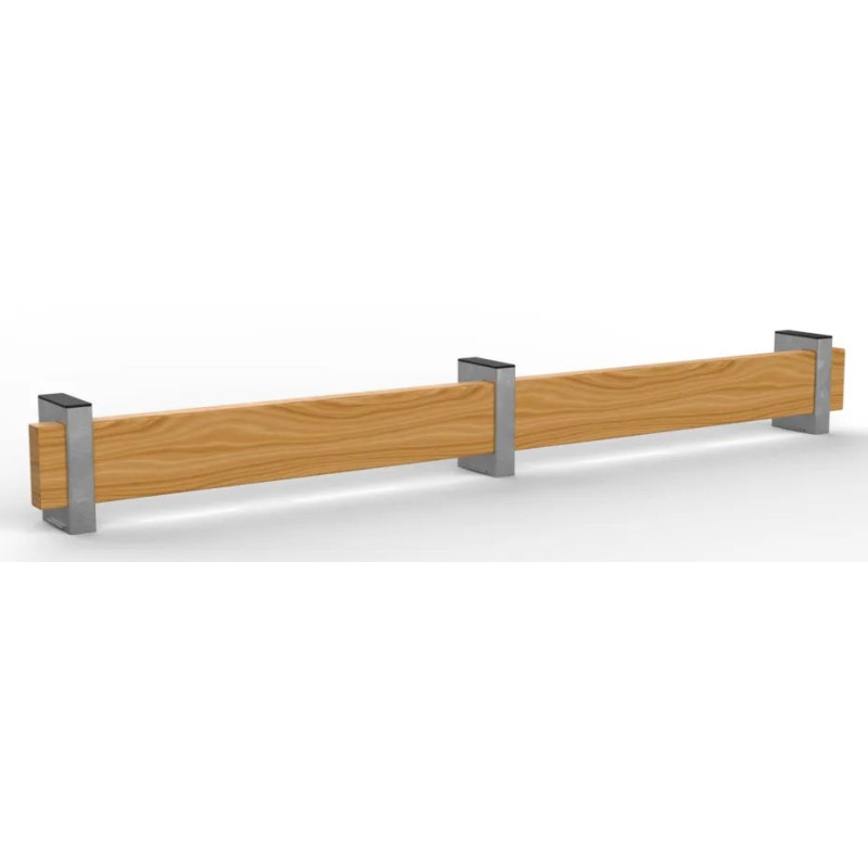 Protection en bois et acier pour zone de manutention