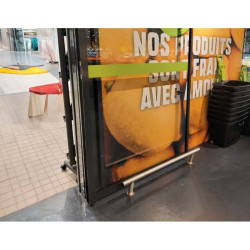 Rail de protection pour portes automatiques