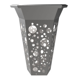 Poubelle en inox Polygone de ville