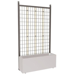 Cloison grillagée pour plantes grimpantes