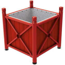 Bac à palmier acier et bois Province City