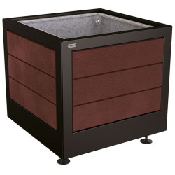 Bac à palmier Silaos acier et plastique recyclé