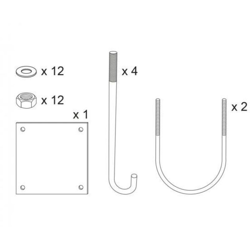 Kit de pose pour barrière universelle tournante Procity