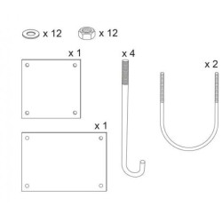 Kit de pose pour barrière tournante très grande longueur Procity