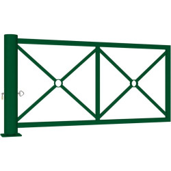 Barrière d'accès tournante Décorative 201 cm