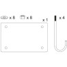 Kit pose barrière Procity Tournante L.300 cm