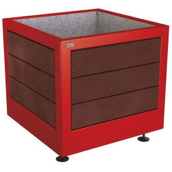 Bac à palmier Silaos acier et plastique recyclé