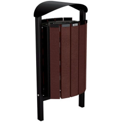 Corbeille Silaos acier et plastique recyclé 50 litres