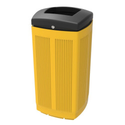 Corbeille de ville Fabregas Toscana en plastique recyclable 60 litres