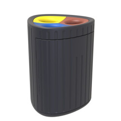 Poubelle de recyclable 3 compartiments 60 litres Fabregas Roma