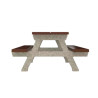 Table de pique nique en béton pied en "A" Rubus 