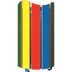 Corbeille ronde multicolore Odeo