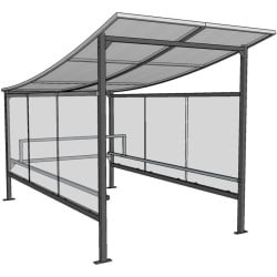 Abri avec toit concave 45 chariots