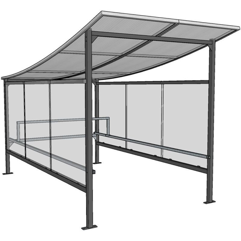 Abri avec toit concave 45 chariots