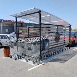 Abri avec toit convexe 45 chariots