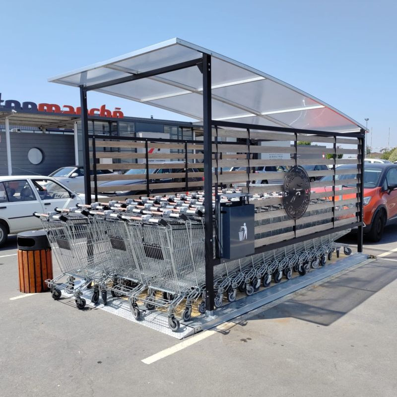 Abri avec toit convexe 45 chariots