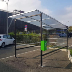 Abri avec toit convexe 45 chariots