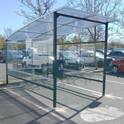 Abri avec toit convexe 45 chariots