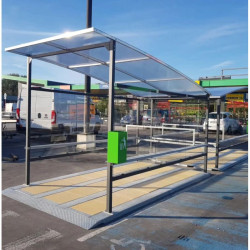 Abri avec toit convexe 45 chariots