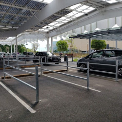 Parc pour caddies traditionnels, à plateaux ou lourds GSB et GMS