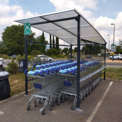 Abri avec toit convexe 45 chariots