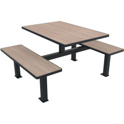 Table rectangulaire pique nique Orpin  en compact