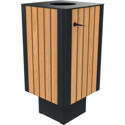 Corbeille en métal et compact Orbi