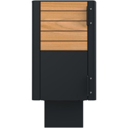 Bac à déchets en métal et compact Orbi