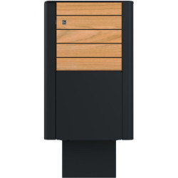 Bac à déchets en métal et compact Orbi