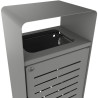 Bac à déchets en métal Urbeo