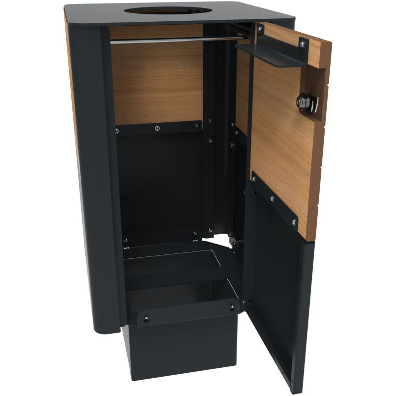 Bac à déchets en métal et compact Orbi