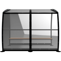 Abri en acier Gouty pour voyageurs