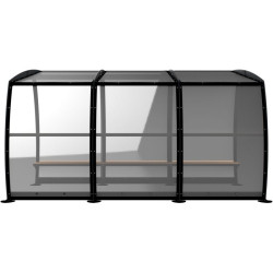 Abri en acier Gouty pour voyageurs