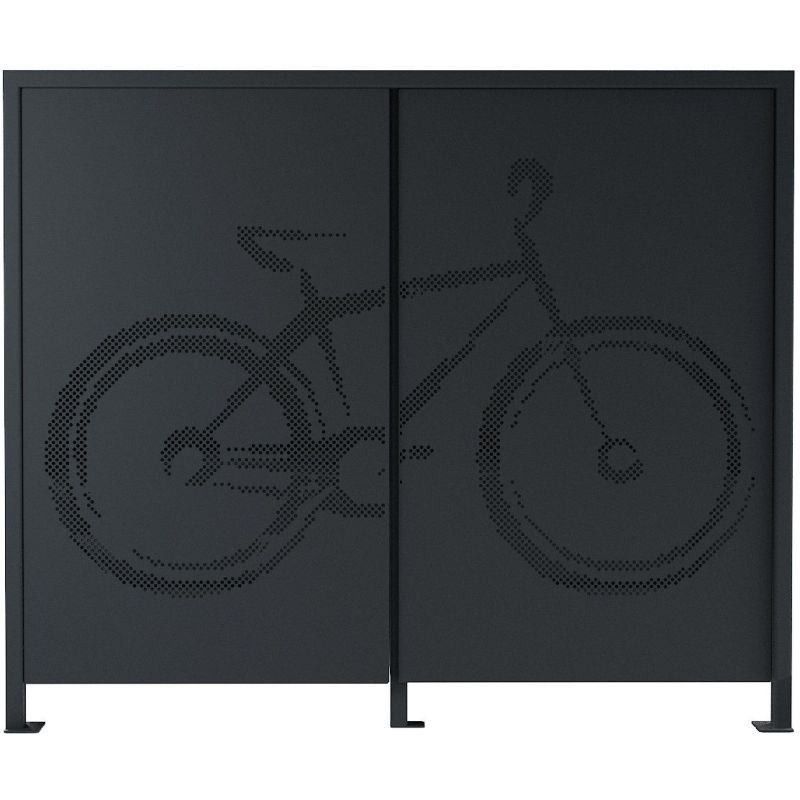 Coffre à vélo en métal Garia